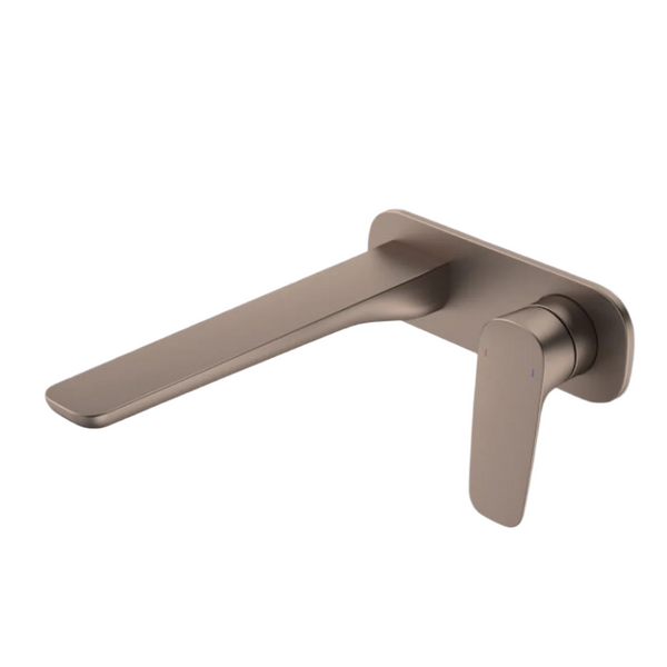 Caroma Contura II Wall Basin/Bath Mixer 220mm Includes Body - LF Brushed Bronze