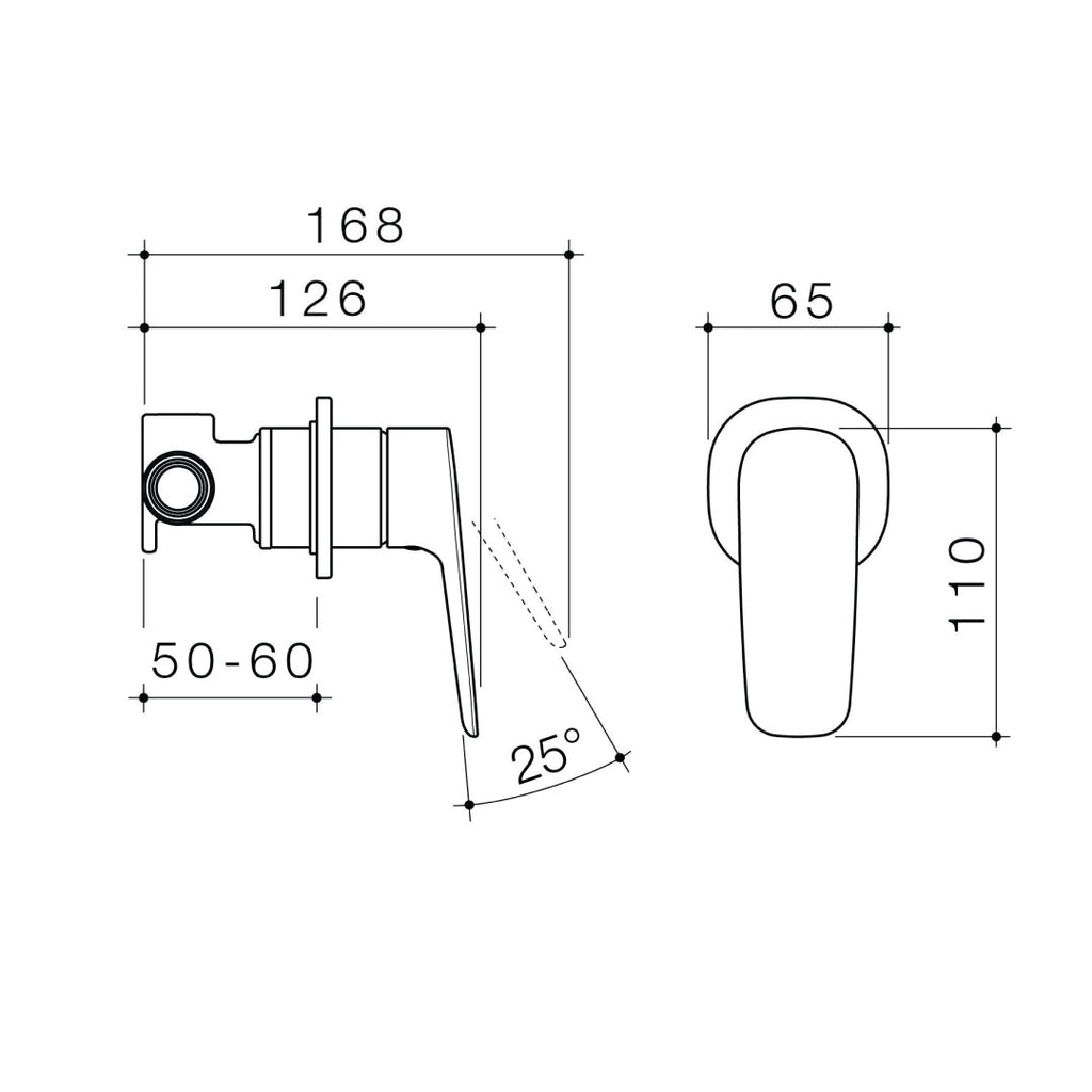 Caroma Contura II Bath/Shower Mixer Includes Body - Brushed Bronze - 849055BBZ