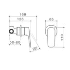 Caroma Contura II Bath/Shower Mixer Includes Body - Brushed Bronze - 849055BBZ