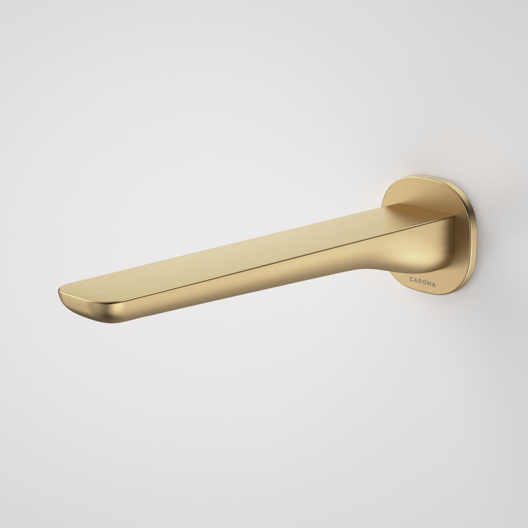 Caroma Contura II 220mm Basin/Bath Outlet - Brushed Brass - 849060BB6AF