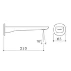 Caroma Contura II 220mm Basin/Bath Outlet - Chrome - 849060C6AF