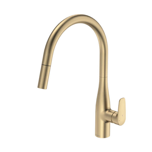 Caroma Contura II Pull Out Sink Mixer - LF Brushed Brass 849062BB56AF
