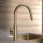 Caroma Contura II Pull Out Sink Mixer - LF Brushed Brass 849062BB56AF
