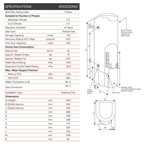 Rheem 130L Stellar 330 Gas Storage Water Heater Specification