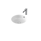 Caroma Liano II 440mm Round Under/Over Counter Basin - White (with Overflow) - 852605W