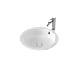 Caroma Liano II 440mm Round Under/Over Counter Basin - White (with Overflow) - 852605W