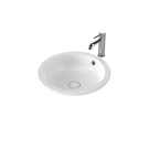 Caroma Liano II 440mm Round Under/Over Counter Basin - White (with Overflow) - 852605W