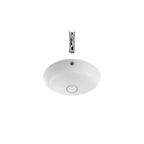 Caroma Liano II 440mm Round Under/Over Counter Basin - White (with Overflow) - 852605W