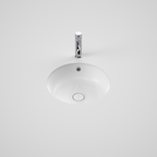 Caroma Liano II 440mm Round Under/Over Counter Basin - White (with Overflow) - 852605W