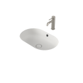 Caroma Liano II 580mm Pill Under/Over Counter Basin – Matte White (with Overflow) - 852905MW