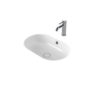 Caroma Liano II 580mm Pill Under/Over Counter Basin – White (with Overflow) - 852905W