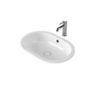 Caroma Liano II 580mm Pill Under/Over Counter Basin – White (with Overflow) - 852905W