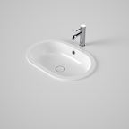 Caroma Liano II 580mm Pill Under/Over Counter Basin – White (with Overflow) - 852905W