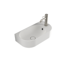 Caroma Liano II Hand Wall Basin (1 Tap Hole) – Matte White (with Overflow) - 853015MW