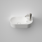 Caroma Liano II Hand Wall Basin (1 Tap Hole) – Matte White (with Overflow) - 853015MW