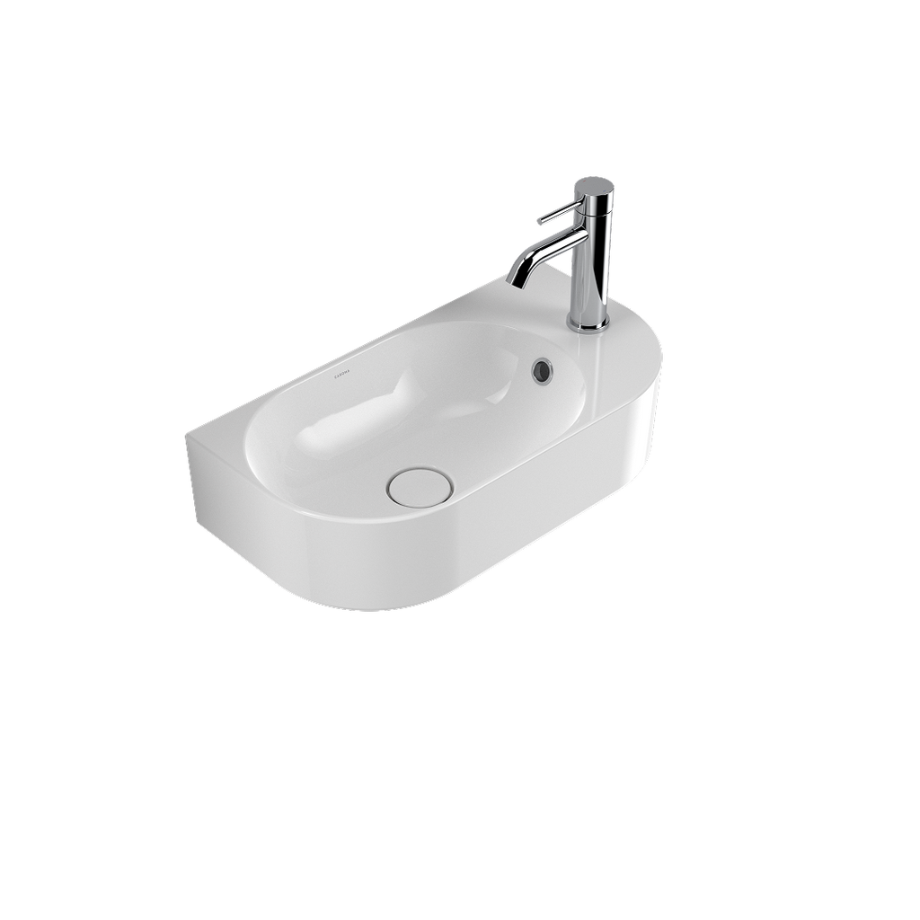 Caroma Liano II Hand Wall Basin (1 Tap Hole) – White (with Overflow) - 853015W