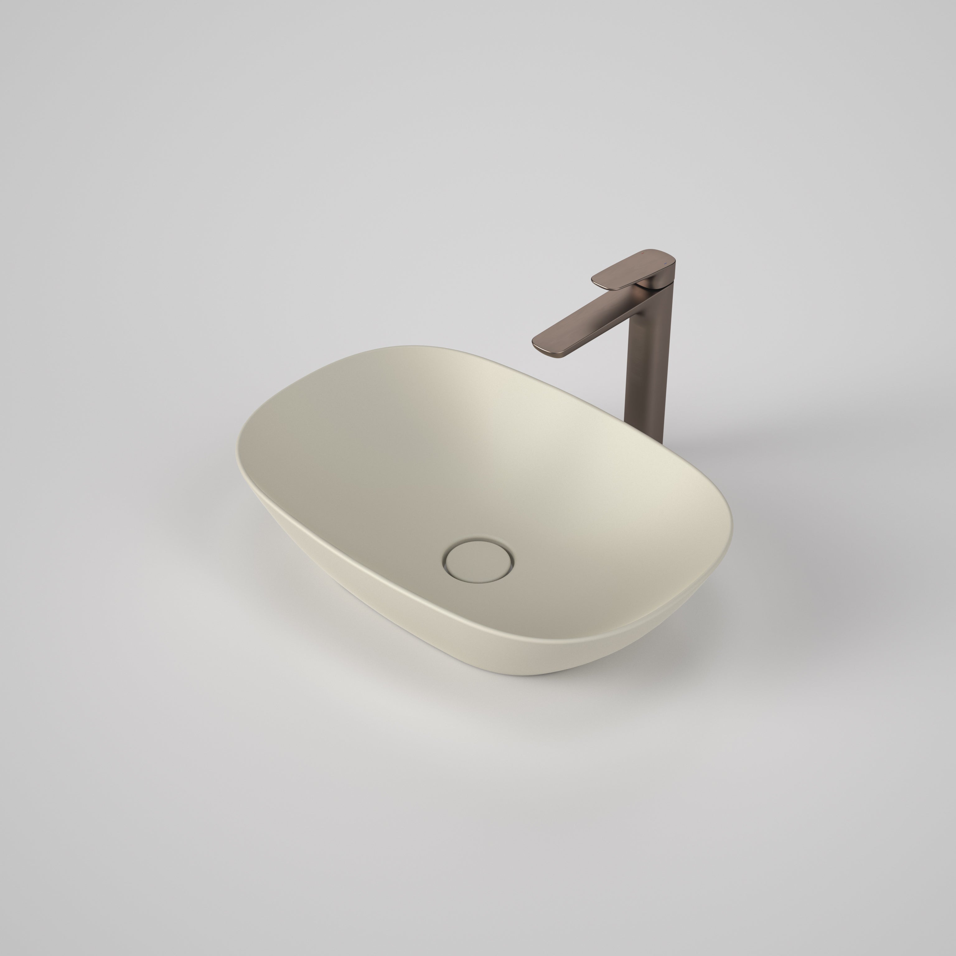 Caroma Contura II 530mm Above Counter Basin - Matte Clay - 853200CL
