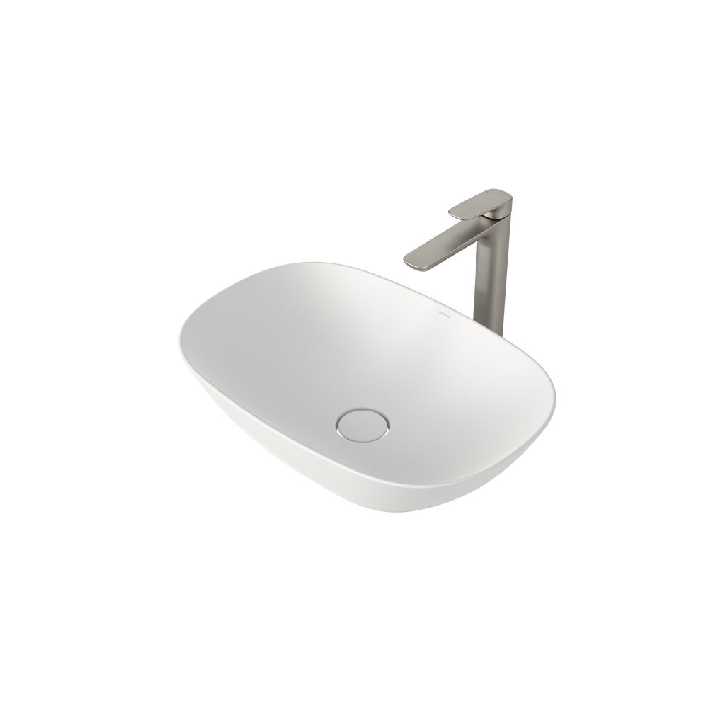 Caroma Contura II 530mm Above Counter Basin - Matte White - 853200MW