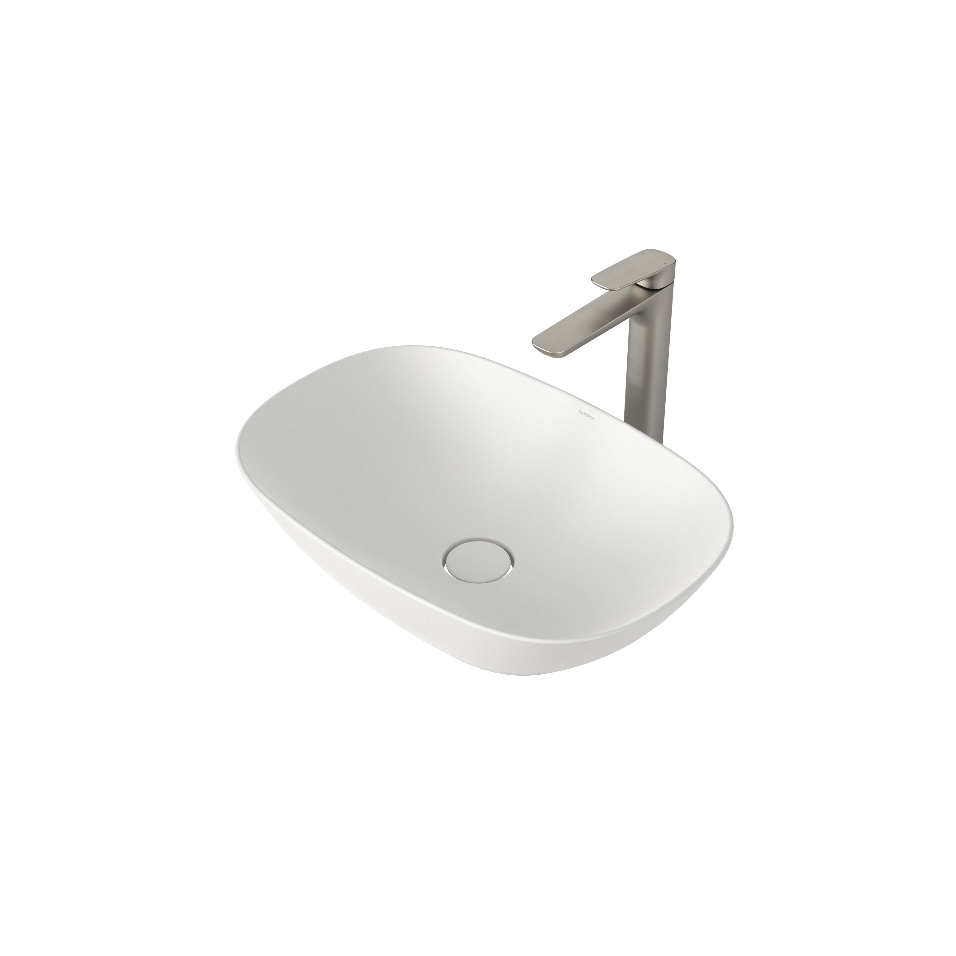 Caroma Contura II 530mm Above Counter Basin - Matte White - 853200MW