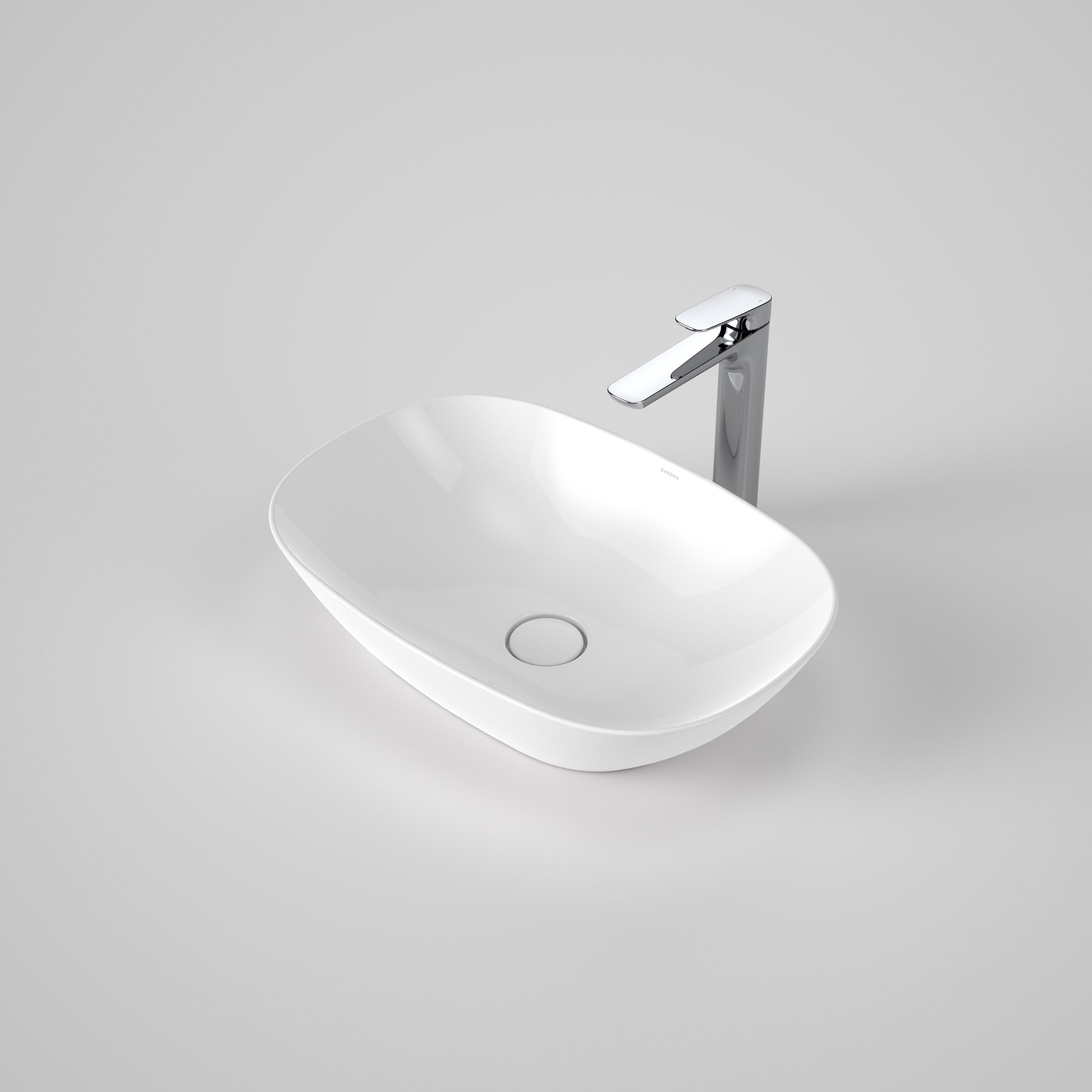 Caroma Contura II 530mm Above Counter Basin - White - 853200W