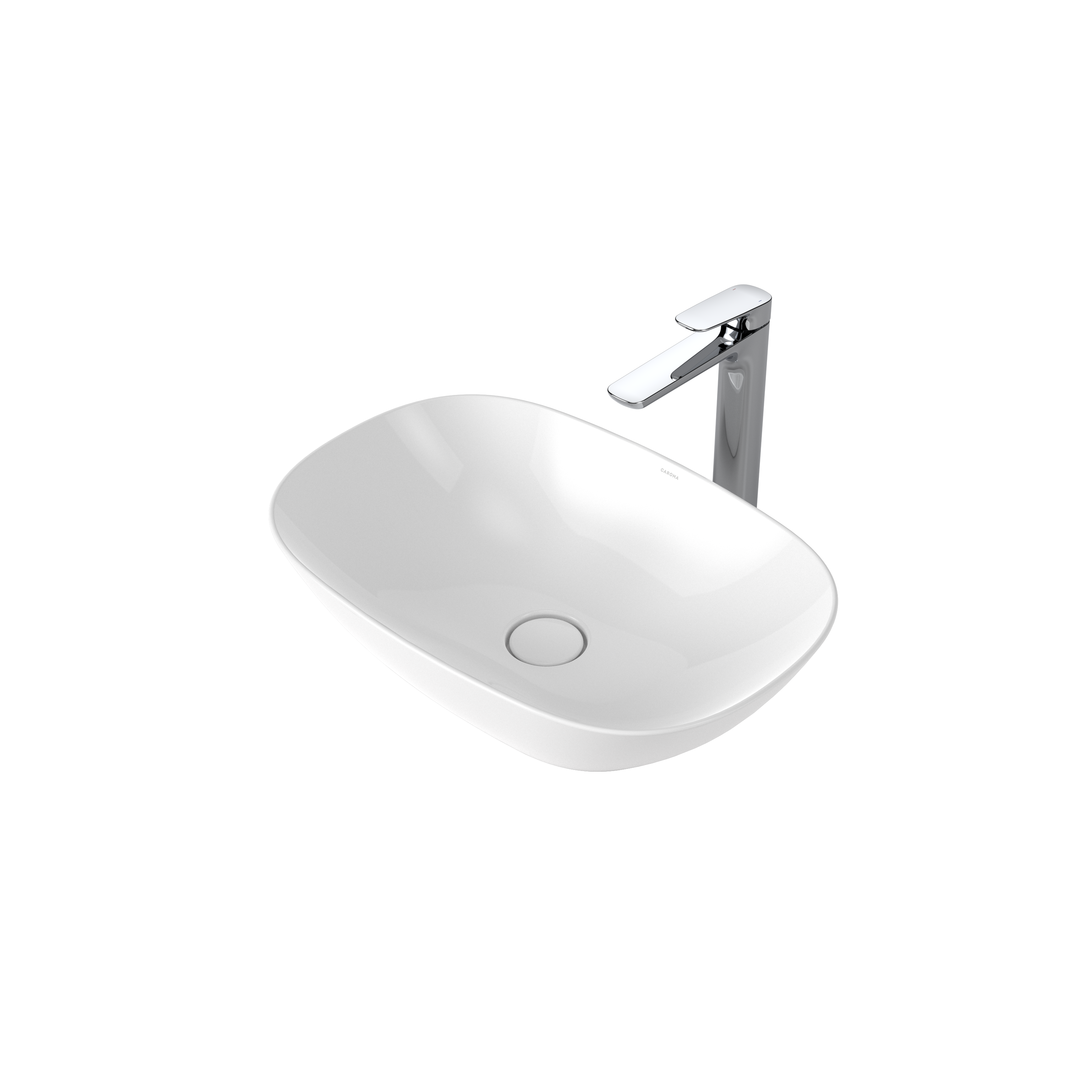Caroma Contura II 530mm Above Counter Basin - White - 853200W
