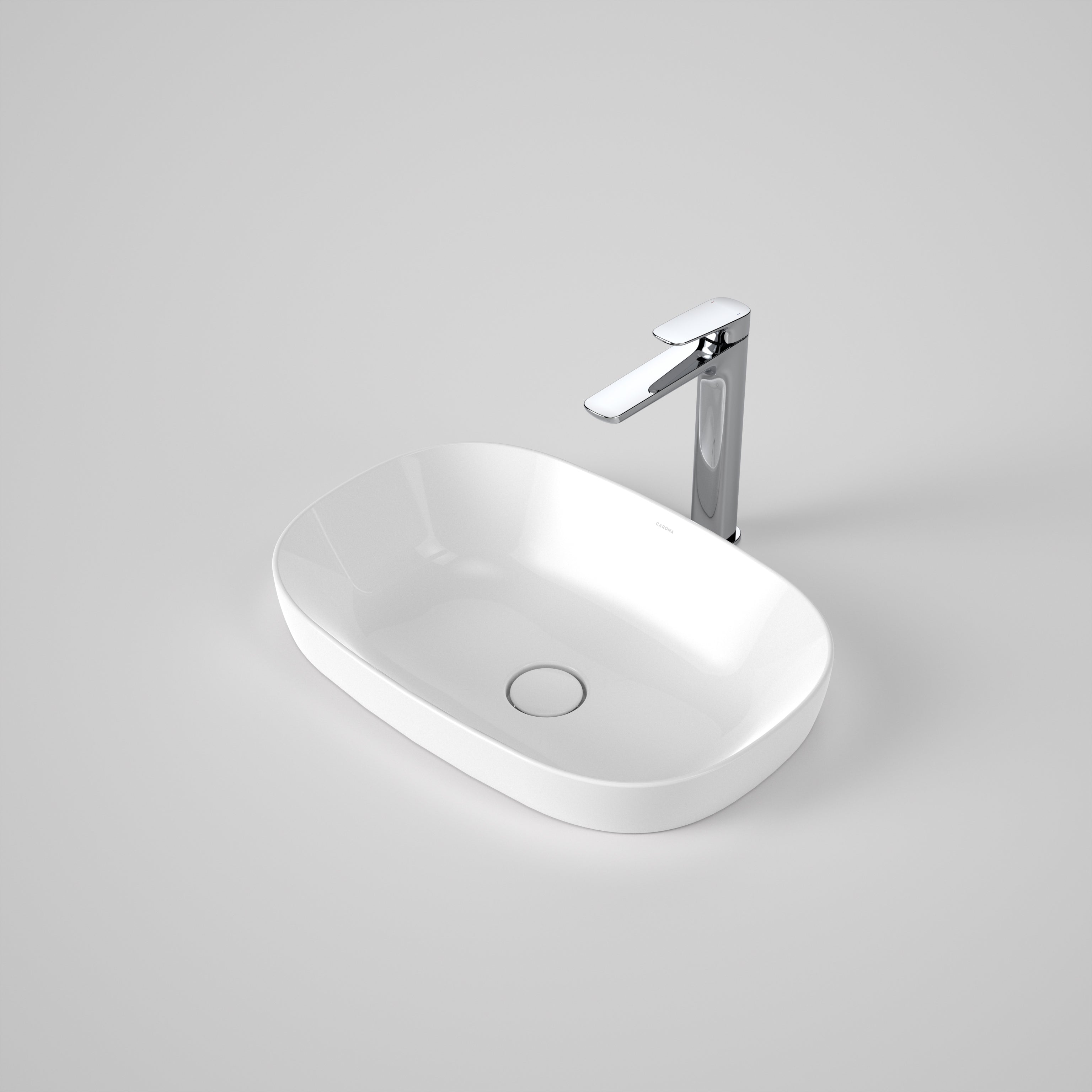 Caroma Contura II 530mm Inset Basin - White - 853300W