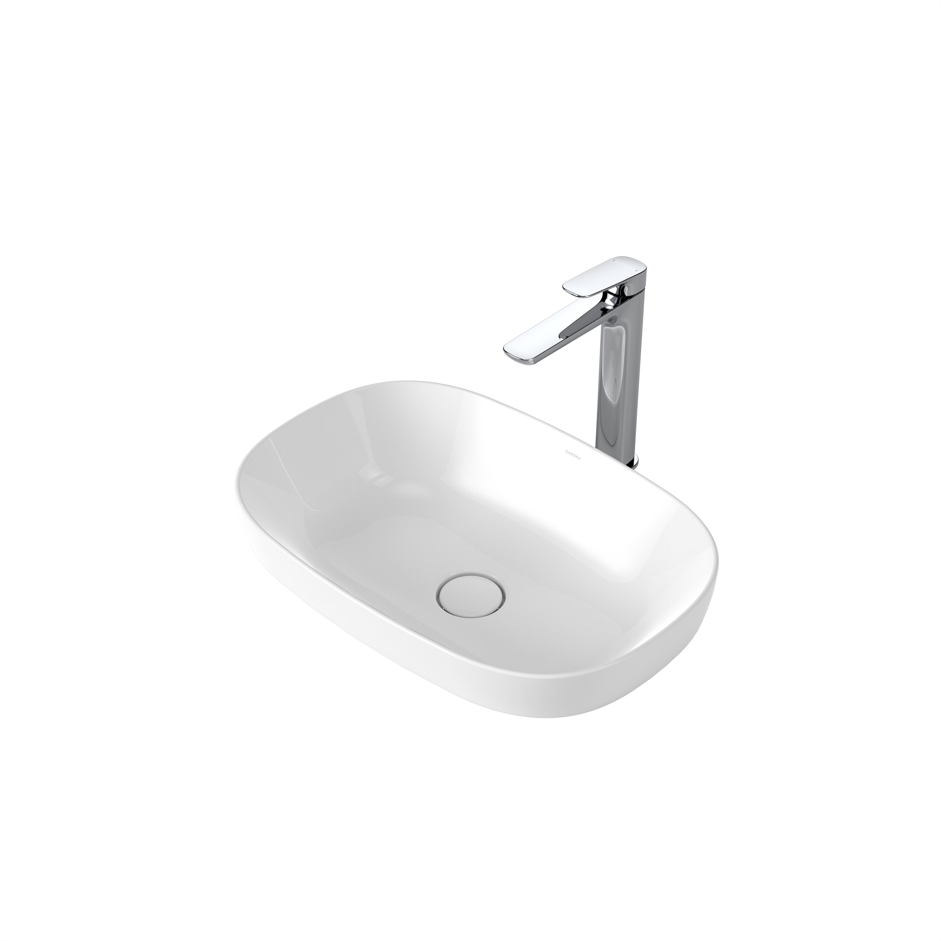 Caroma Contura II 530mm Inset Basin - White - 853300W