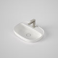 Caroma Contura II 530mm Inset Basin with Tap Landing (1 Tap Hole) - Matte White - 853410MW