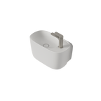 Caroma Contura II Hand Wall Basin (1 Tap Hole) - Matte White - 853710MW