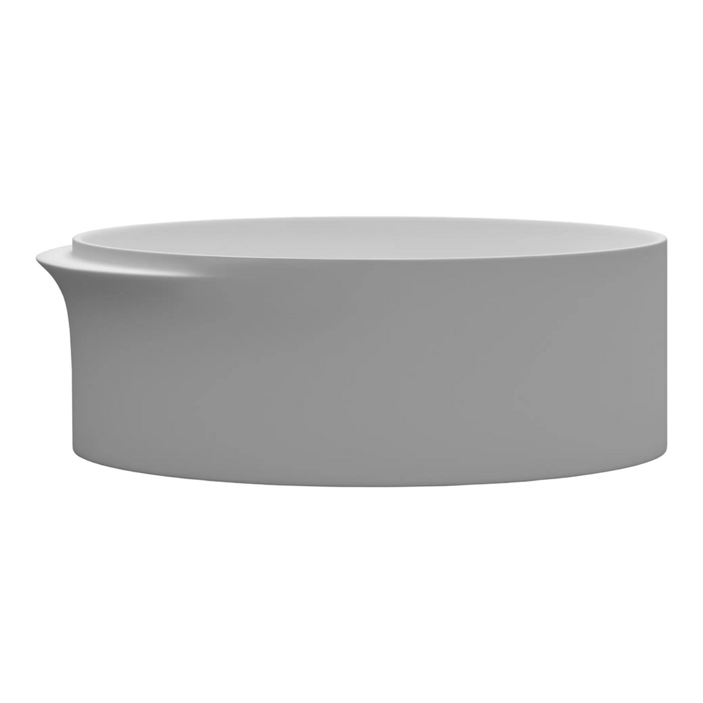 Kaldewei Crescent 1750mm Oval Mineral Stone Bath (No Overflow) - Matte White - 8811-2304-0711
