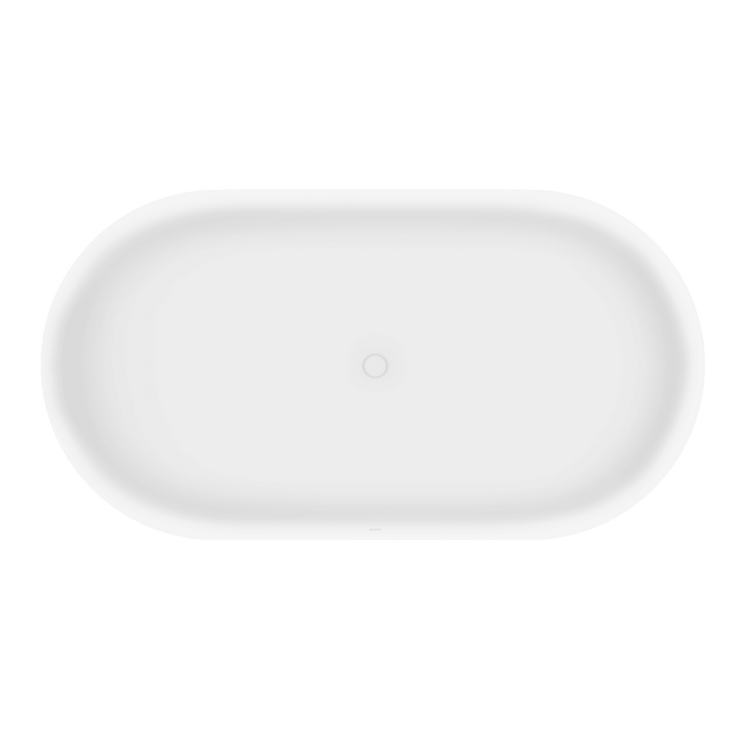 Kaldewei Cocoon 1700mm Mineral Stone Bath (No Overflow) - Matte White - 8815-2304-0711