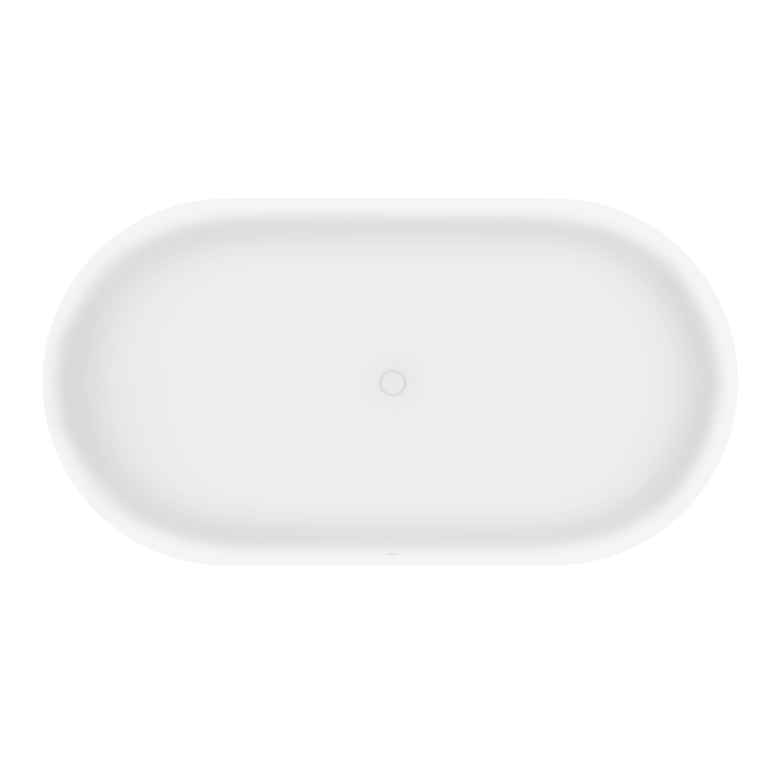 Kaldewei Cocoon 1700mm Mineral Stone Bath (No Overflow) - Matte White - 8815-2304-0711