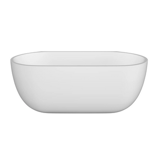 Kaldewei Nest 1700mm Back to Wall Mineral Stone Bath (No Overflow) - Matte White - 8831-2304-0711