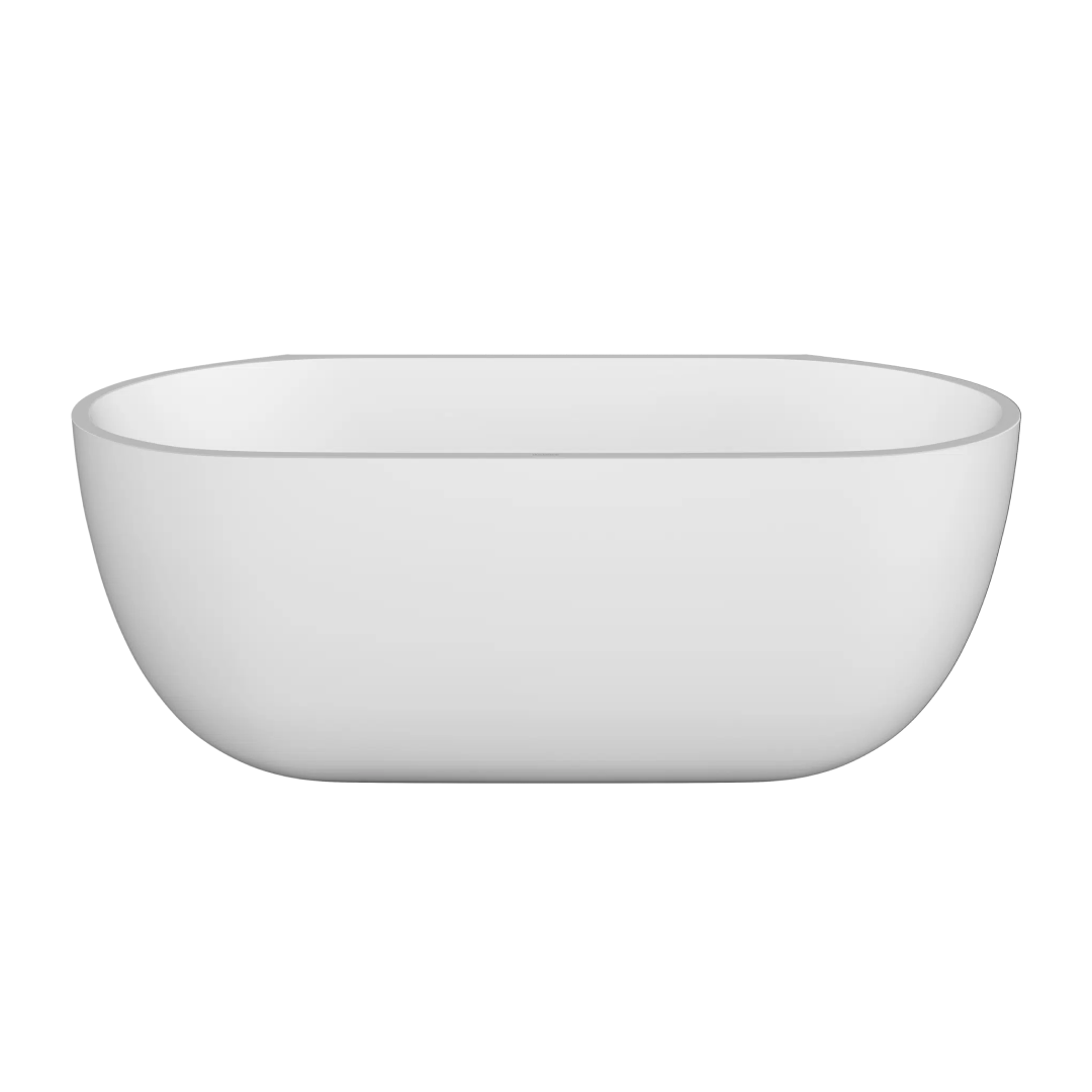 Kaldewei Nest 1700mm Back to Wall Mineral Stone Bath (No Overflow) - Matte White - 8831-2304-0711