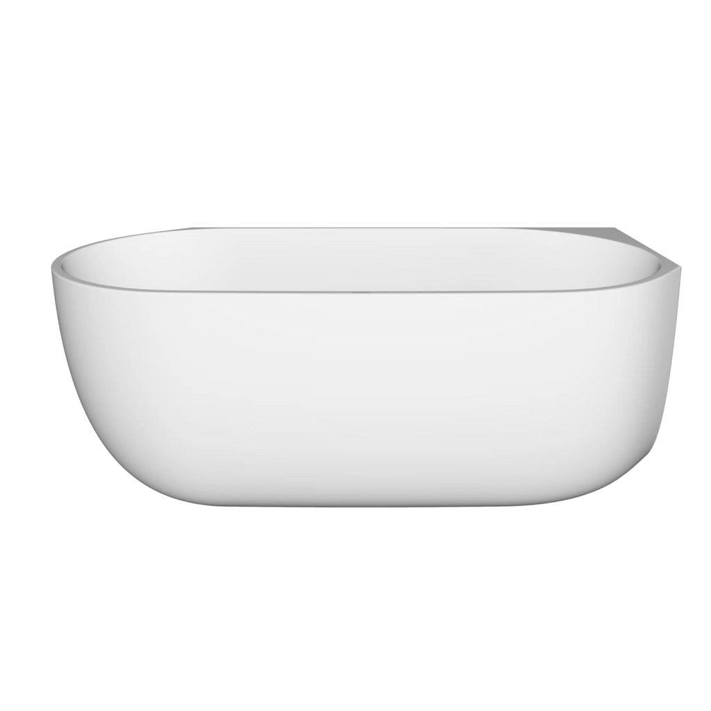 Kaldewei Nest 1700mm Back to Wall Right Corner Mineral Stone Bath (No Overflow) - Matte White - 8833-2304-0711