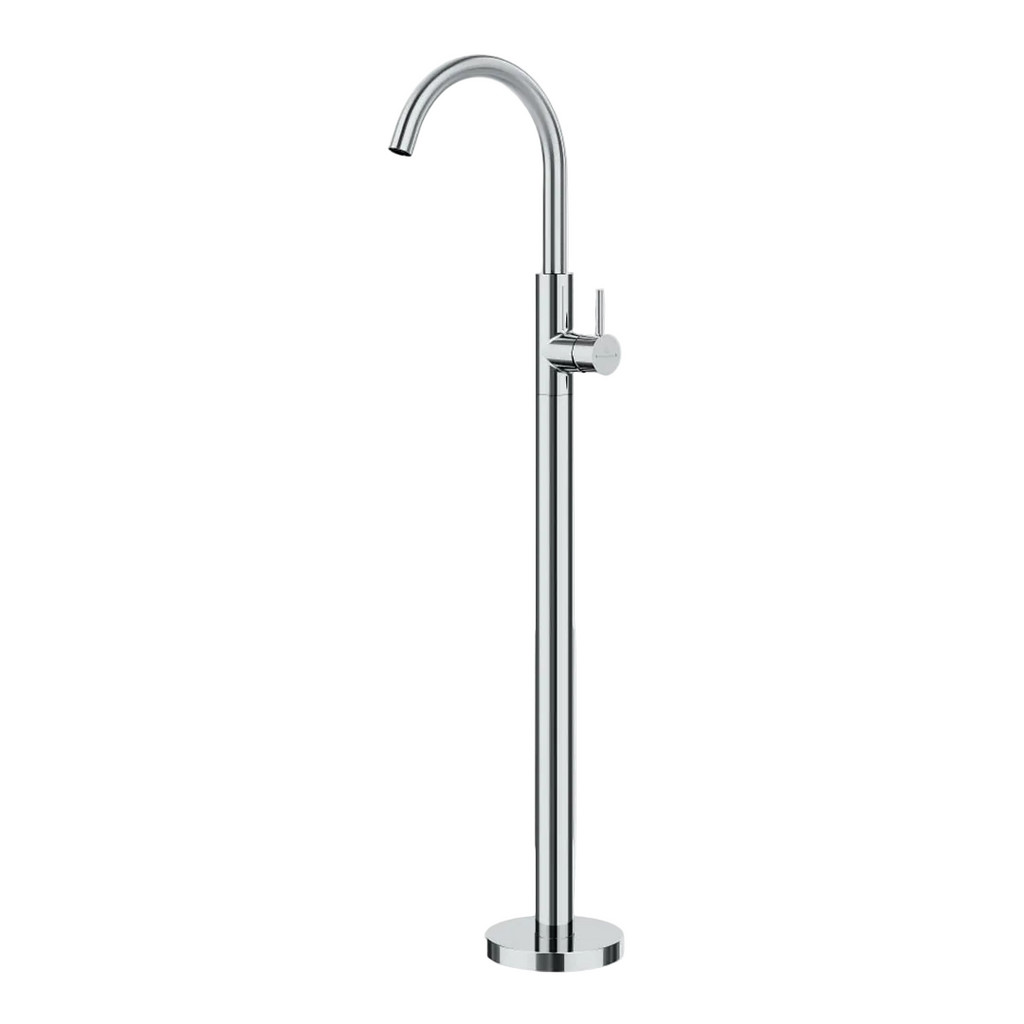 Villeroy & Boch Vita Gooseneck Freestanding Bath Filler - Chrome