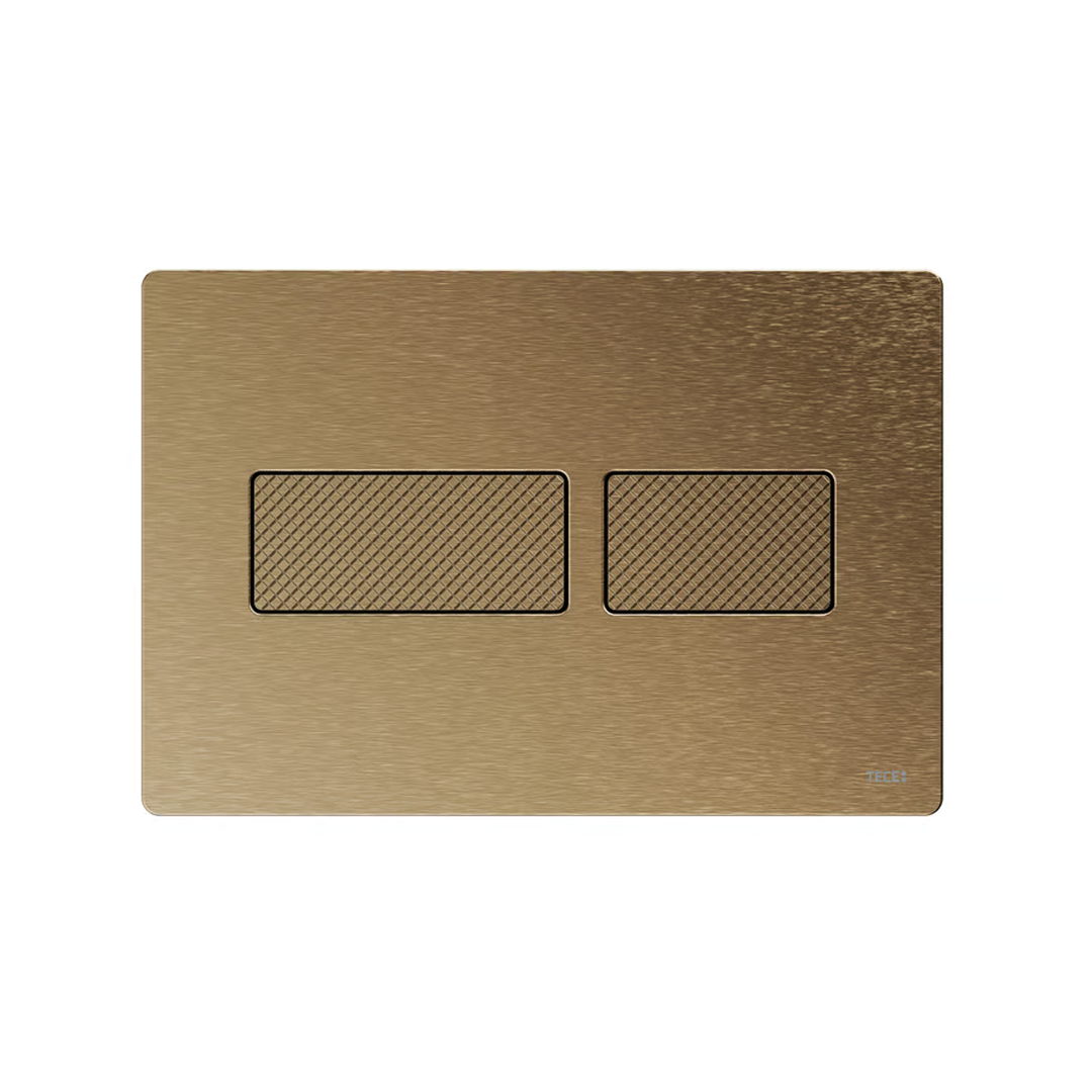 GRO Agencies TECEsolid Flush Button Diamond Pattern - Brushed Bronze 9.240.435