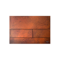TECE Square Metal II Flush Plate Button - PVD Brushed Rusted Steel 9.240.845