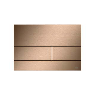 TECE Square Metal II Flush Plate Button - Brushed Red Gold Optic 9.240.848