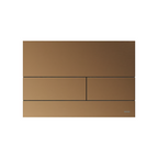 TECE Square Metal Flush Plate Buttons - Brushed Bronze 9.240.852