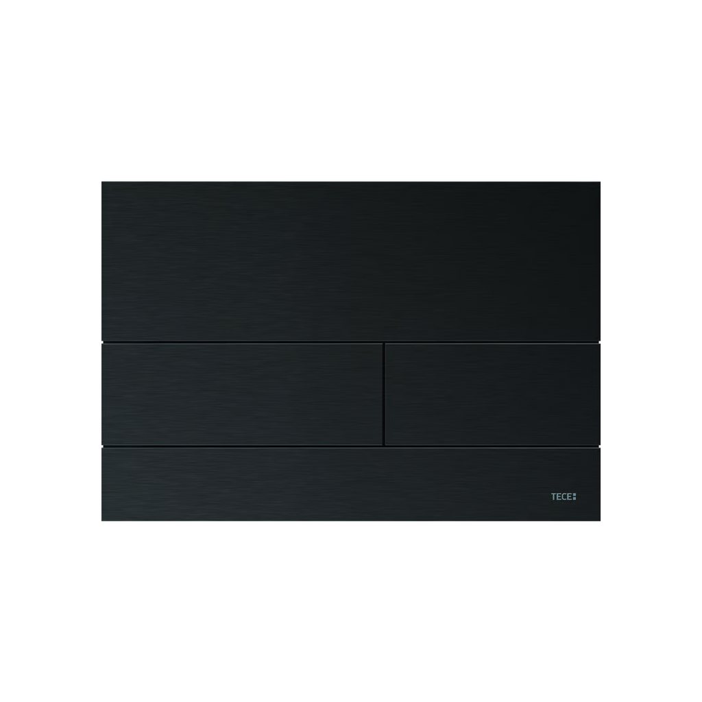 TECE Square Metal Flush Plate Button - Brushed Black 9.240.853