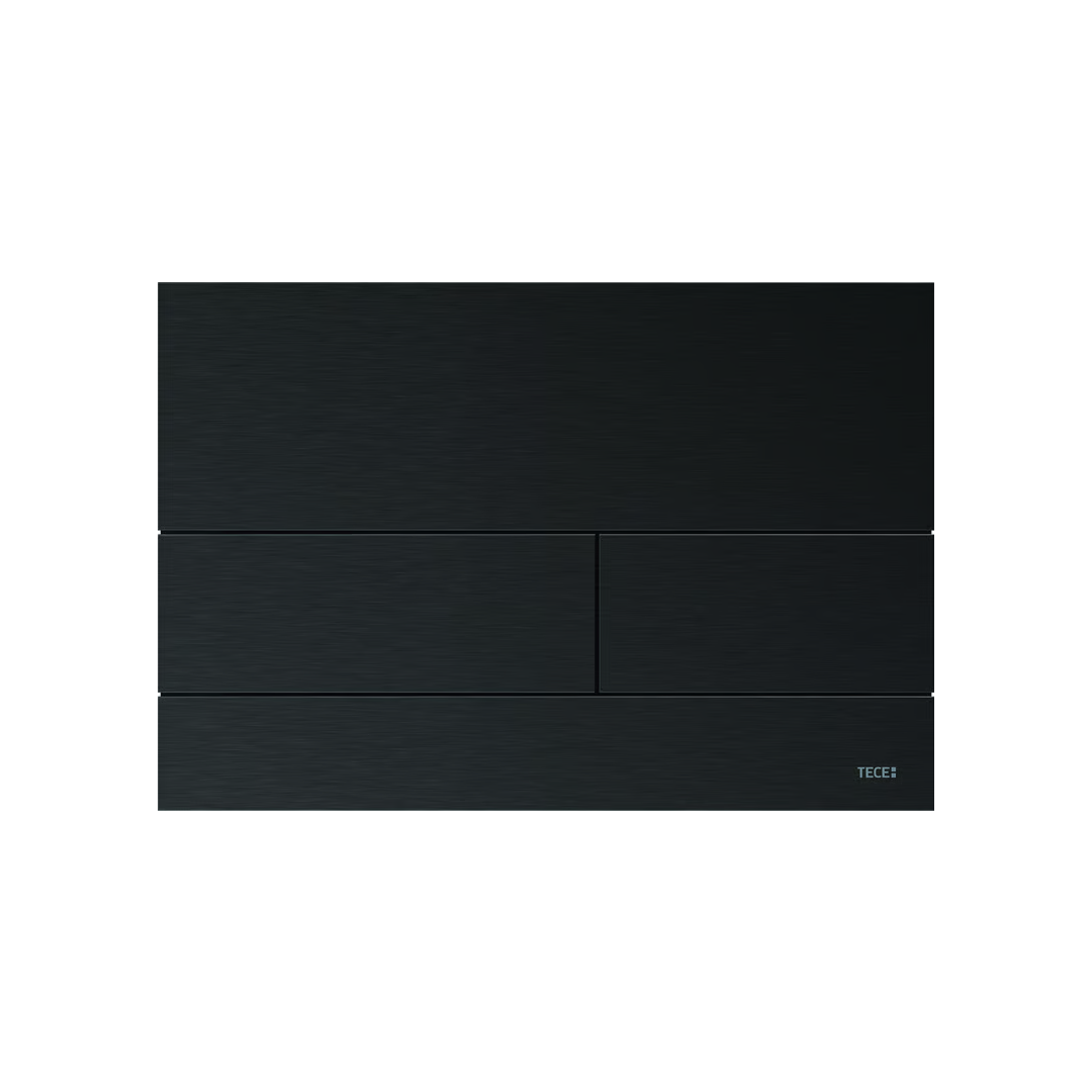 TECE Square Metal Flush Plate Button - Brushed Black 9.240.853