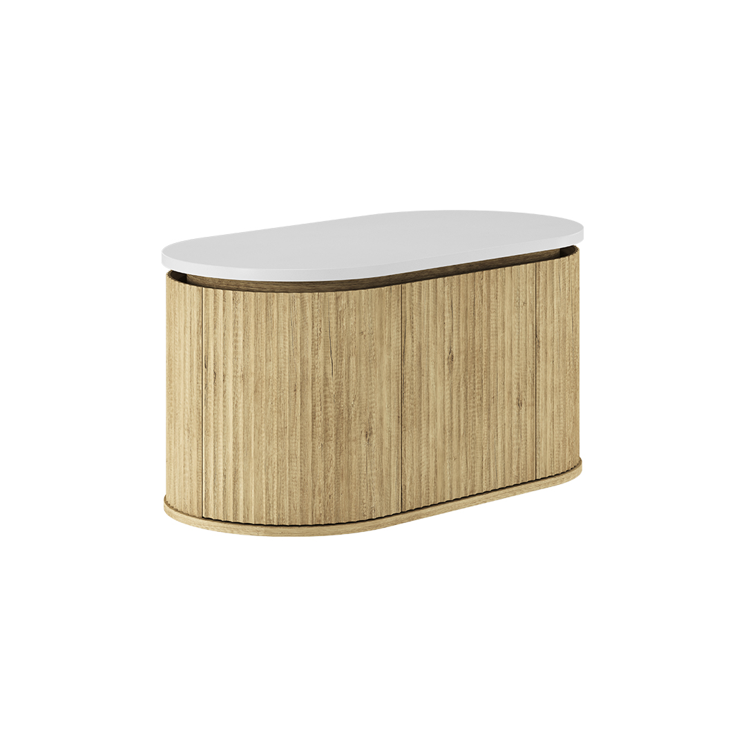 Fienza Empire Pill 900 Wall Hung Cabinet - Scandi Oak 90AS-C