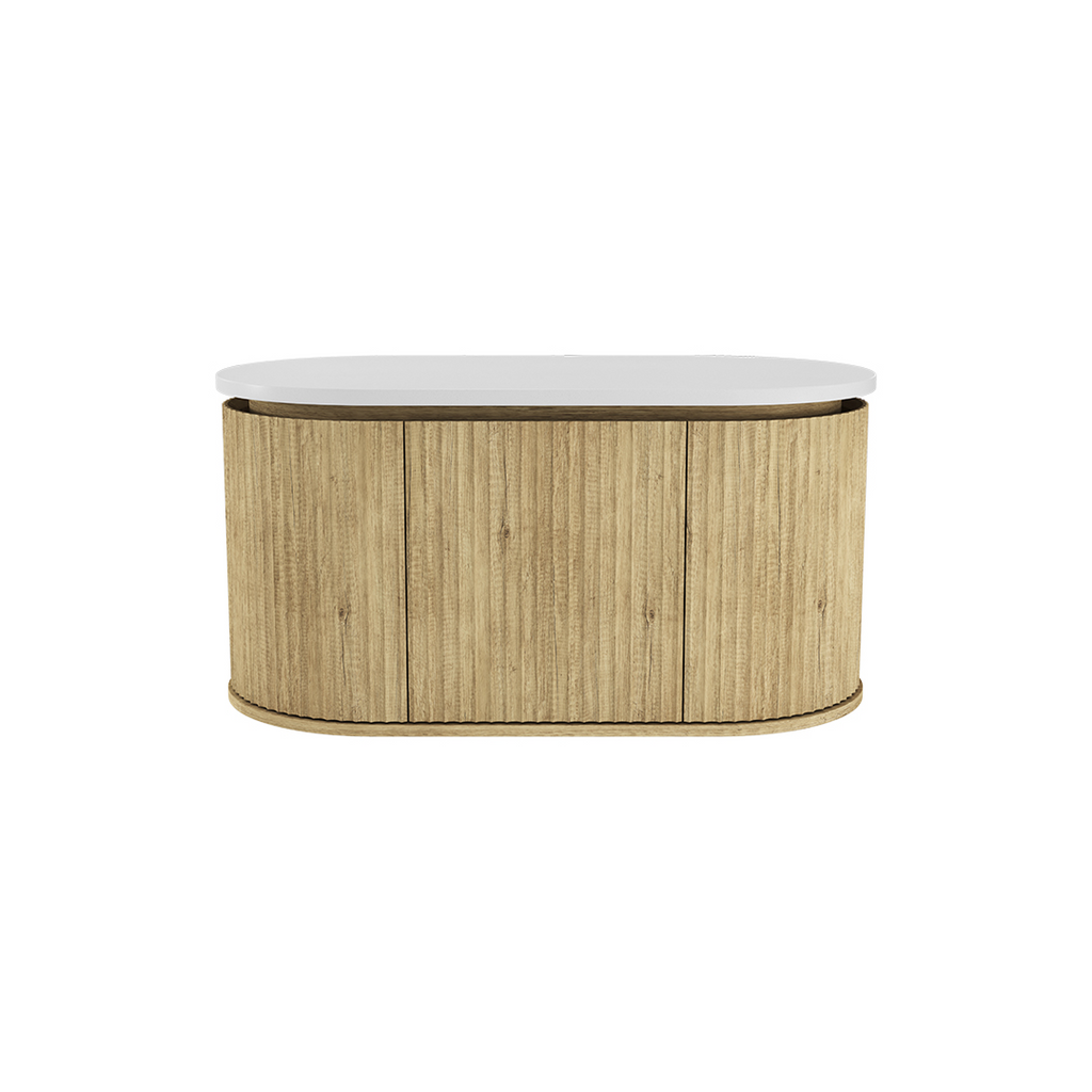 Fienza Empire Pill 900 Wall Hung Cabinet - Scandi Oak 90AS-C