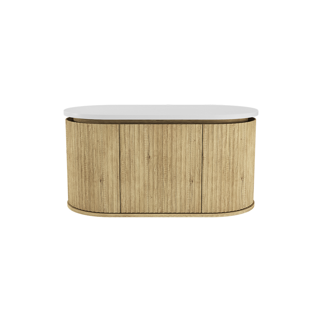 Fienza Empire Pill 900 Wall Hung Cabinet - Scandi Oak 90AS-C