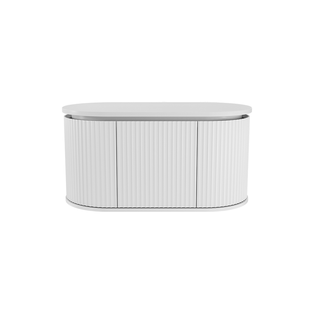 Fienza Empire Pill 900 Wall Hung Cabinet - Satin White 90AW-C