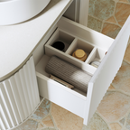 Fienza Empire Pill 900 Wall Hung Cabinet - Satin White 90AW-C