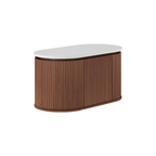 Fienza Empire Pill 900 Wall Hung Cabinet - Walnut 90AWA-C