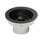 Turner Hastings 90 x 50mm Basket Waste & Long Thread - Matte Black - 90BW-MB