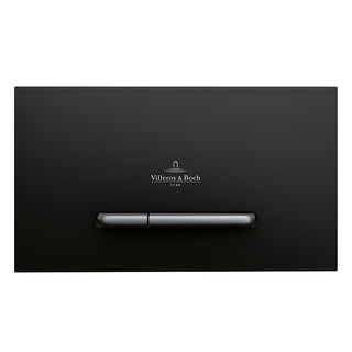 Villeroy & Boch ViConnect E300 Mechanical Flush Plate - Black & Satin - 922169AN